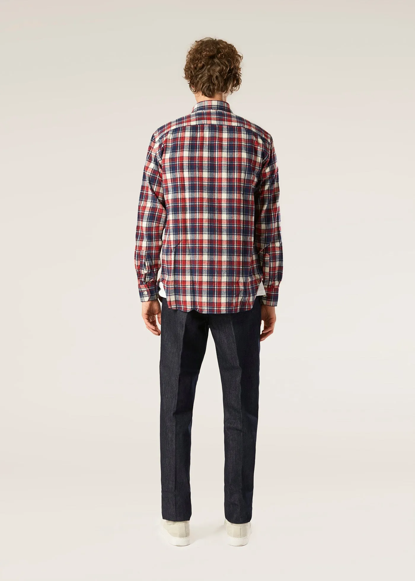 AANTERO RED FLANNEL CHECKED SHIRT