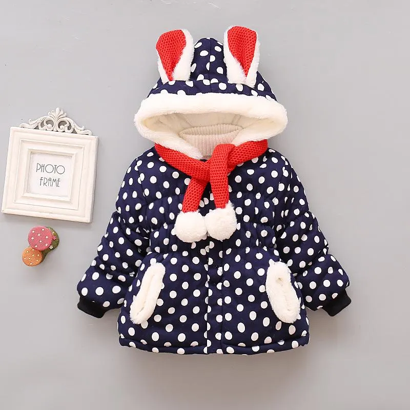 Autumn and winter children cotton-padded jacket hooded cotton-padded clothes baby plus velvet warm coat