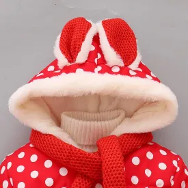 Autumn and winter children cotton-padded jacket hooded cotton-padded clothes baby plus velvet warm coat