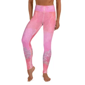 Blossom Pink High Waist Yoga Leggings