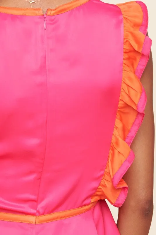 Color Block Sleeveless Top