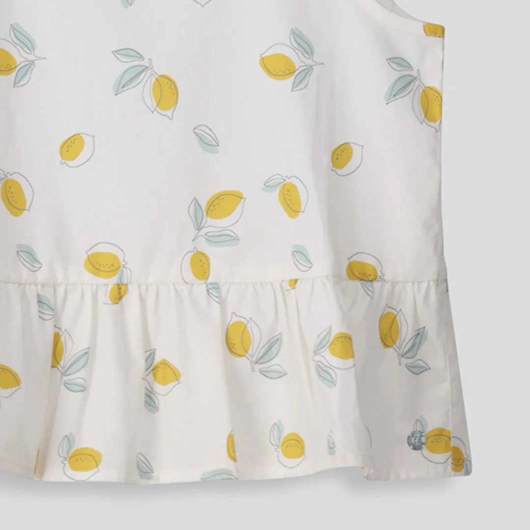 Girls Peplum Tank Top _ 155384 _ Milk