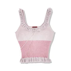 Heaven by Marc Jacobs - Sandy Liang Women's Pointelle Bow Top - (Pink)