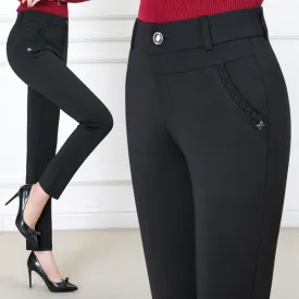 High Waist Casual Trousers