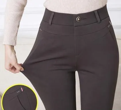 High Waist Casual Trousers
