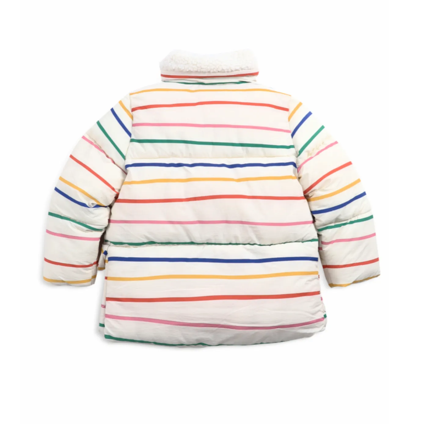 Multi Color Stripes Padded Puffer Jacket