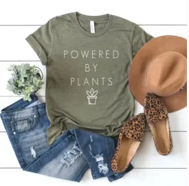 Olive Powered By Plants Graphic Tee