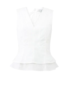 Peplum V-Neck Top