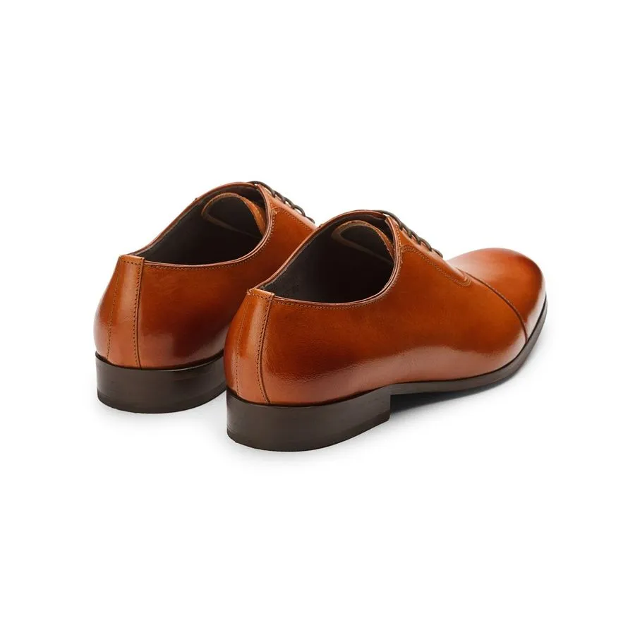 Tan Assymetrical Oxfords