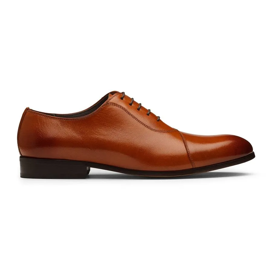 Tan Assymetrical Oxfords