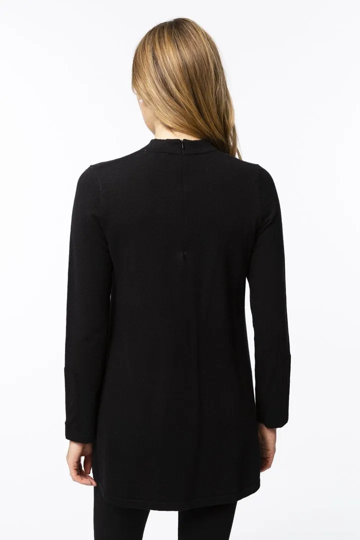 Tyler Boe Crissy Cotton/Cashmere Tunic Black