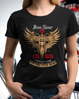 Women's FEAR-NONE "Gold Wings" Short Sleeve T Shirt
