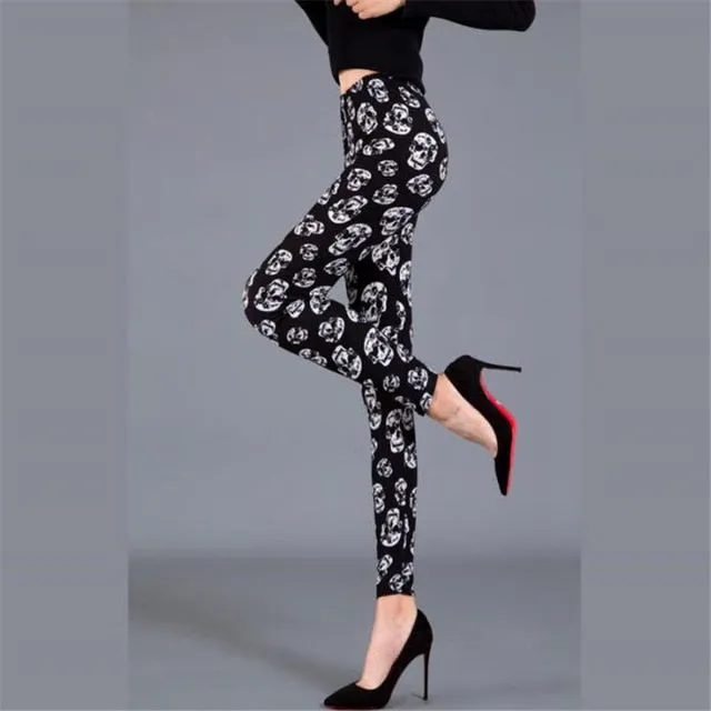 YSDNCHI High Waist Legging Breathable Slim Snake Printing Leggings Push Up Elastic Leggin Slim Ladies Trousers Stretch Legging
