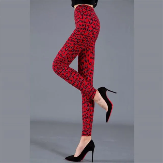 YSDNCHI High Waist Legging Breathable Slim Snake Printing Leggings Push Up Elastic Leggin Slim Ladies Trousers Stretch Legging