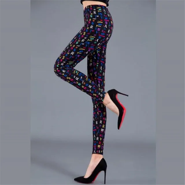YSDNCHI High Waist Legging Breathable Slim Snake Printing Leggings Push Up Elastic Leggin Slim Ladies Trousers Stretch Legging